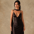 Aurelle Night Satin Dress  - Legacy London