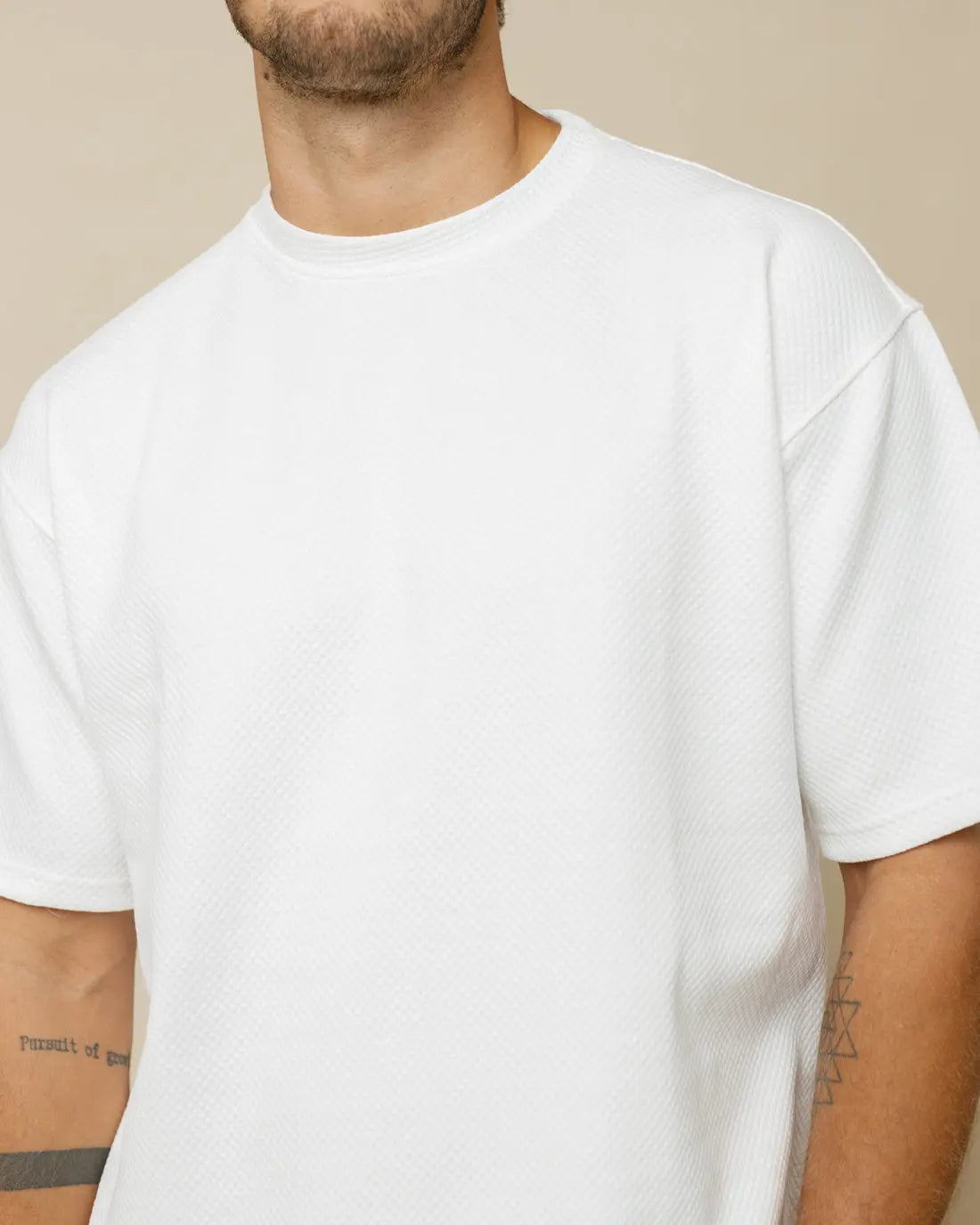 Cotton Blend Oversized Tee  - LCY London