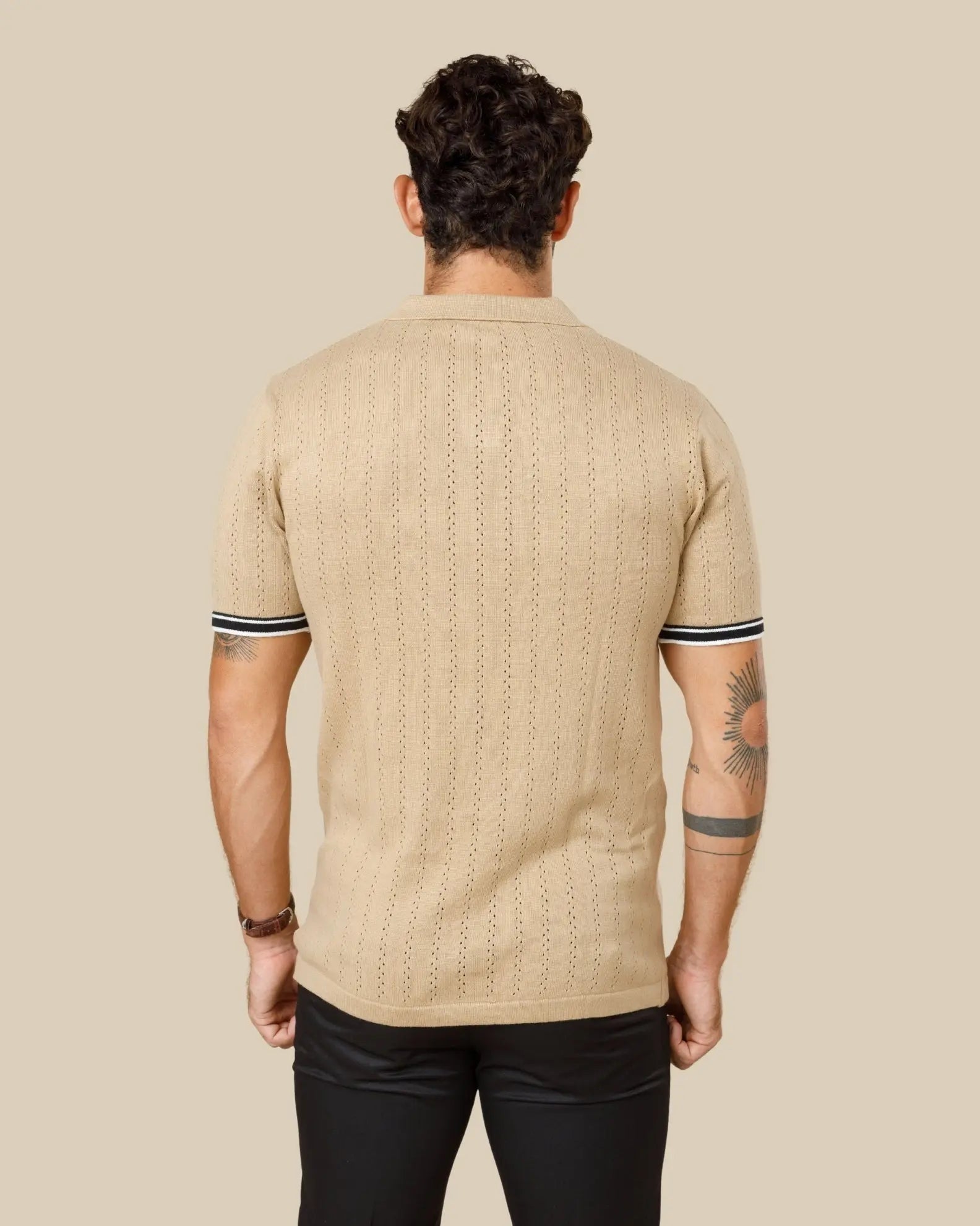 Cotton Knitted Polo Shirt LCY LONDON