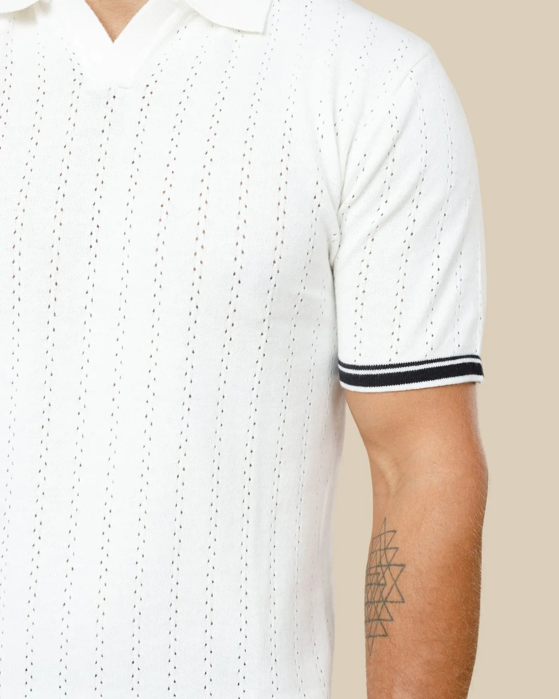 Cotton Knitted Polo Shirt LCY LONDON