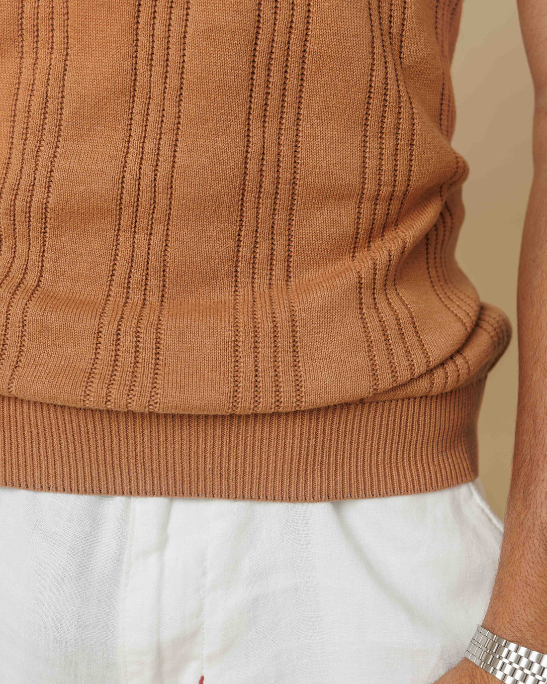 Drop Needle Flatknit Polo  - LCY London