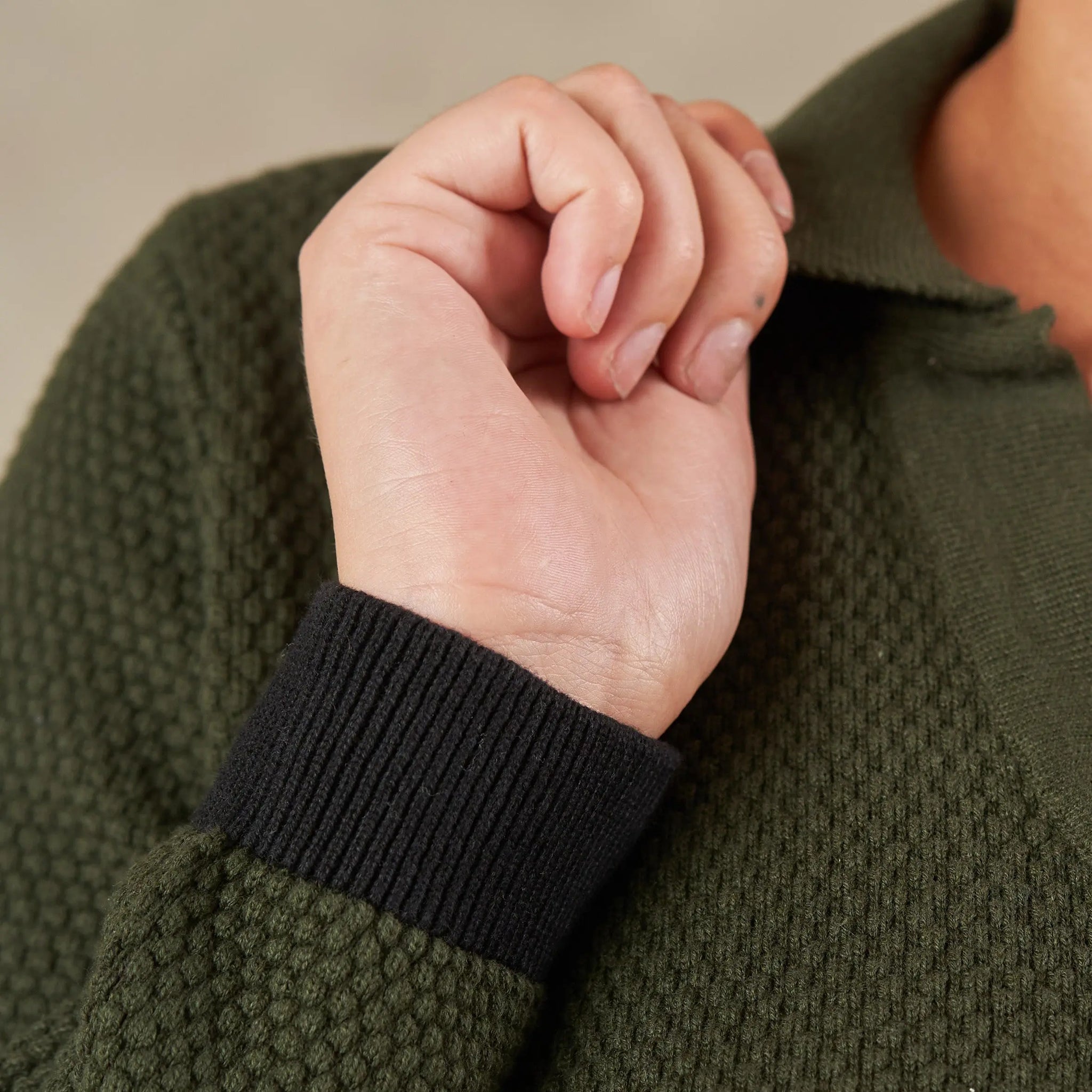 Florence Johnny Collar Knit Top  - LCY London