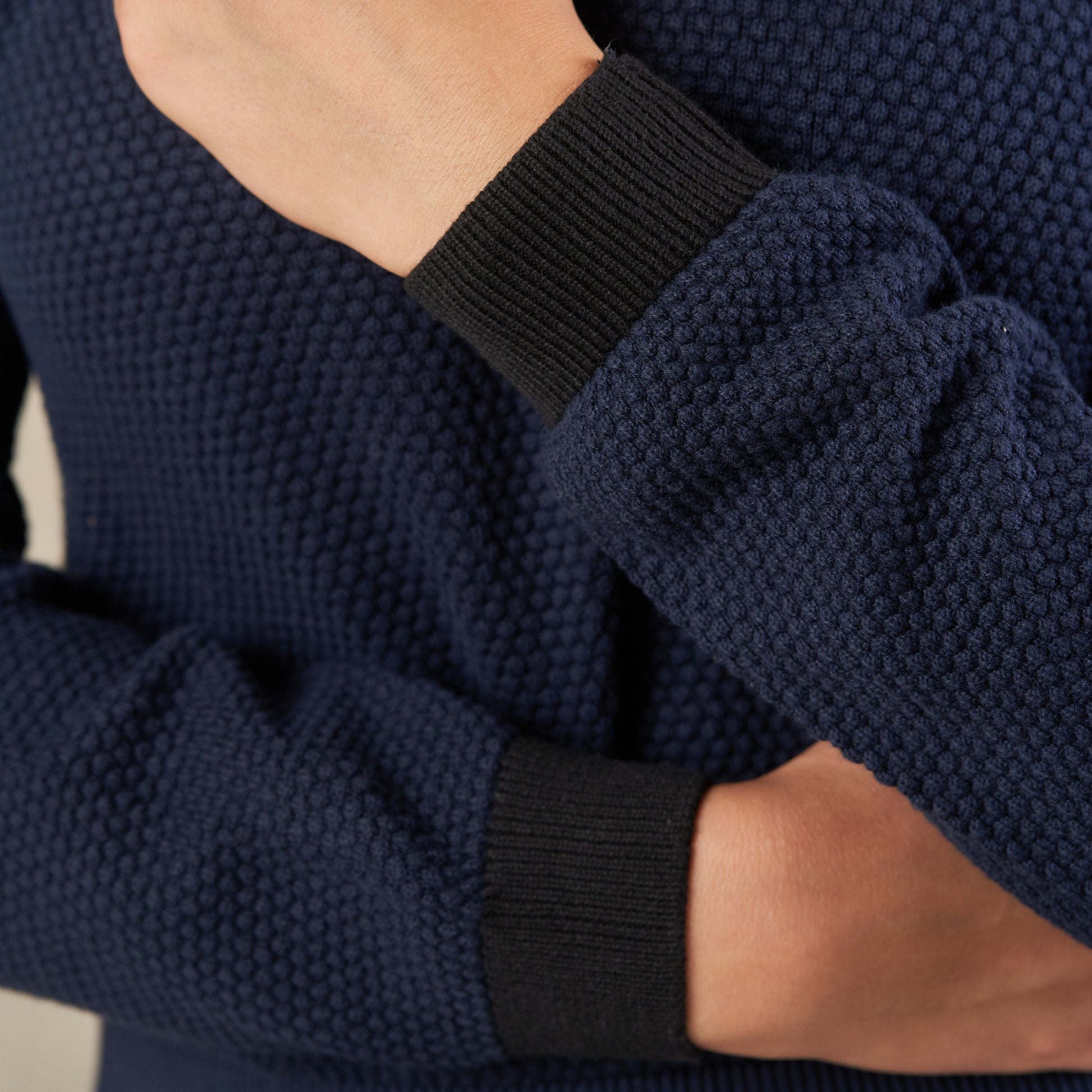 Florence Johnny Collar Knit Top  - LCY London