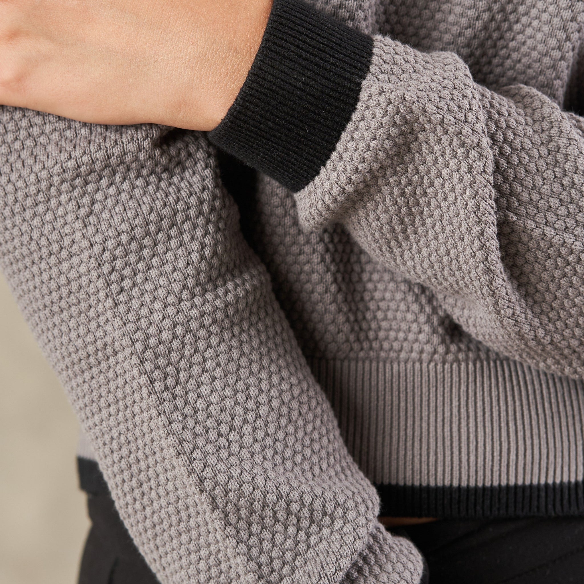 Florence Johnny Collar Knit Top  - LCY London