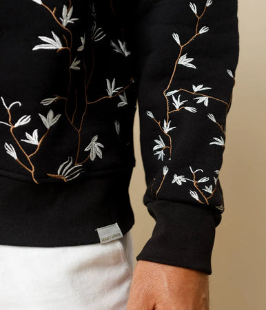 Heritage Bloom Embroidered Sweater  - LCY London