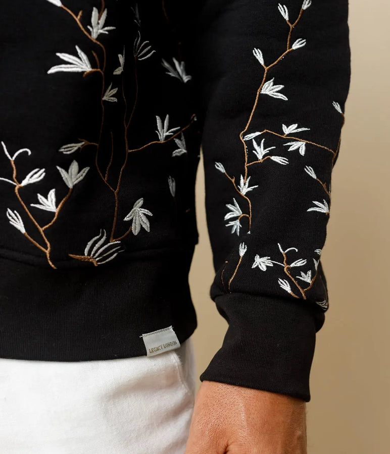 Heritage Bloom Embroidered Sweater  - LCY London