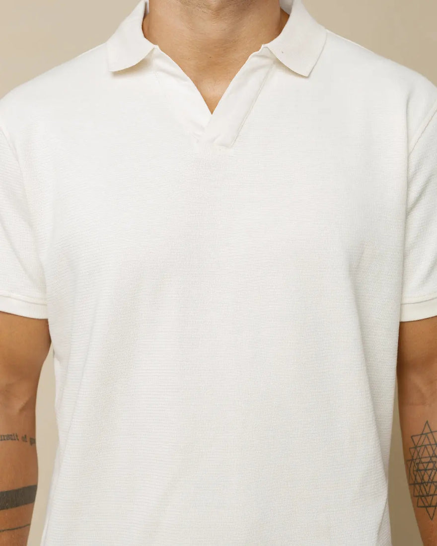 Johnny Collar Detailed Polo  - LCY London