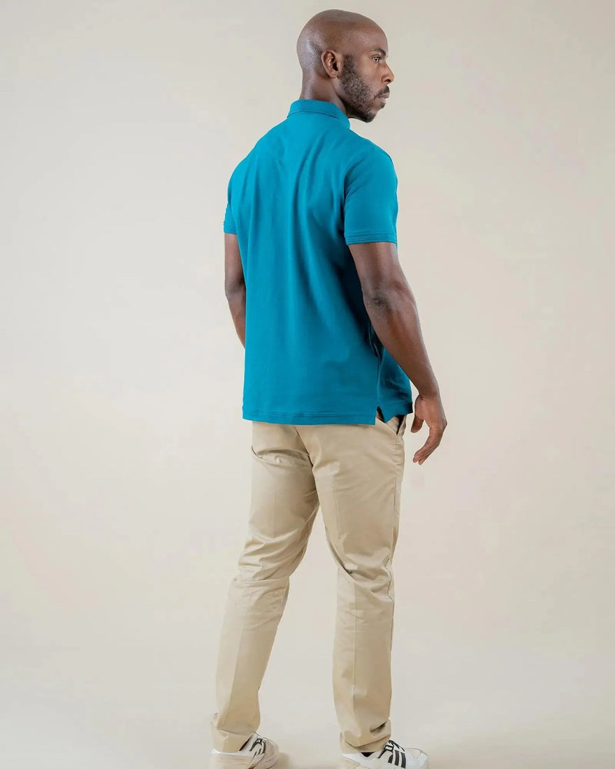 LCY LONDON | Embroidered Pocket Circle Logo Polo Shirt LCY London