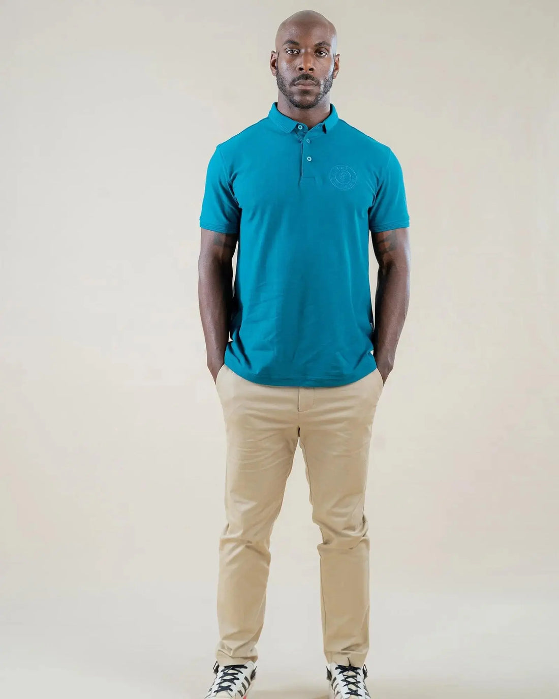 LCY LONDON | Embroidered Pocket Circle Logo Polo Shirt LCY London