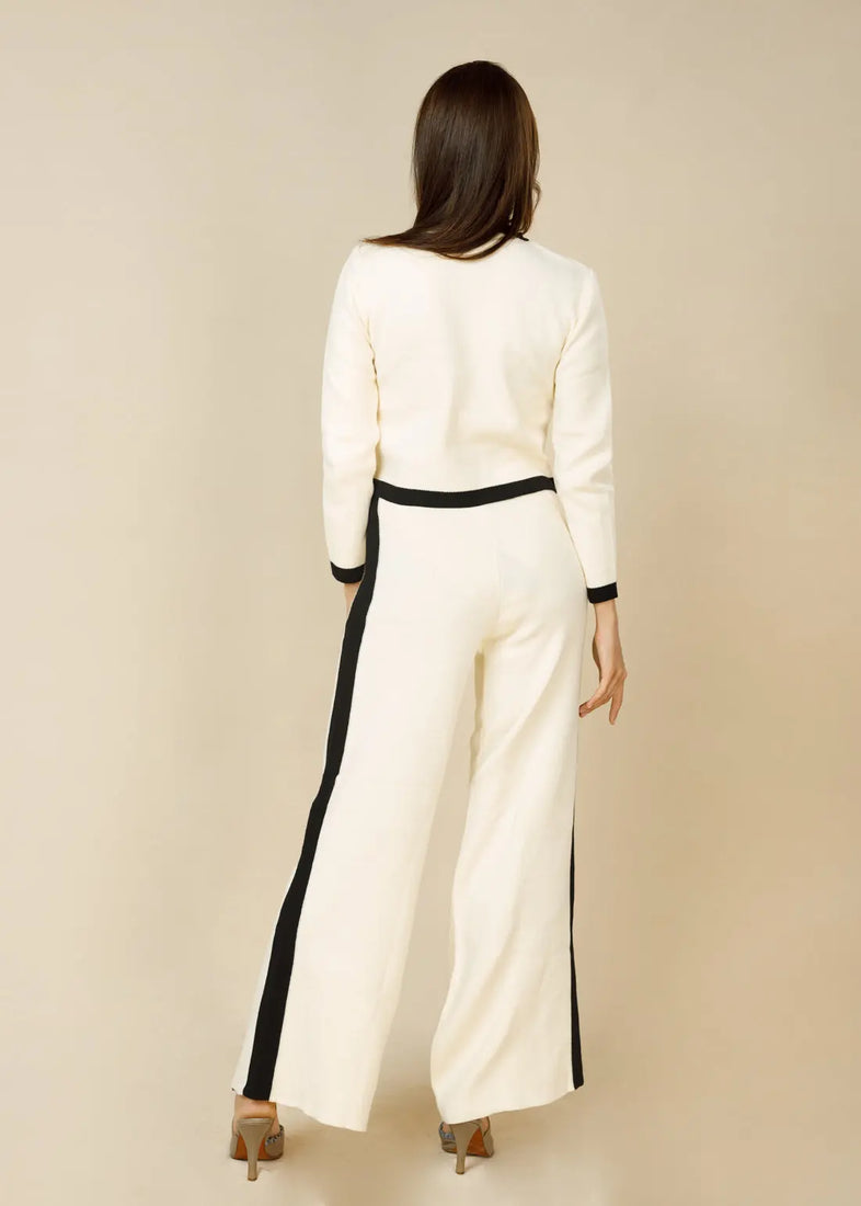 LCY Signature Contrast Binding Knit Set  - LCY London