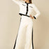 LCY Signature Contrast Binding Knit Set One-size-White - LCY London