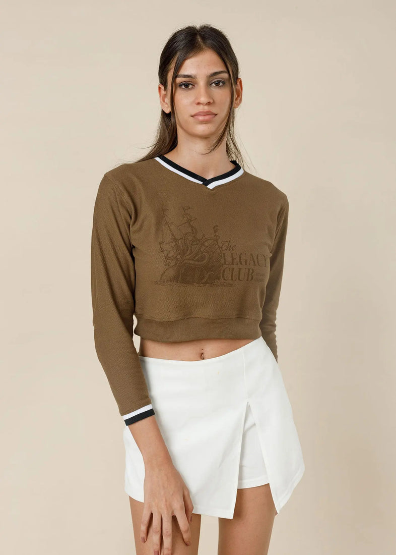 Legacy Club Cropped Sweater LCY LONDON