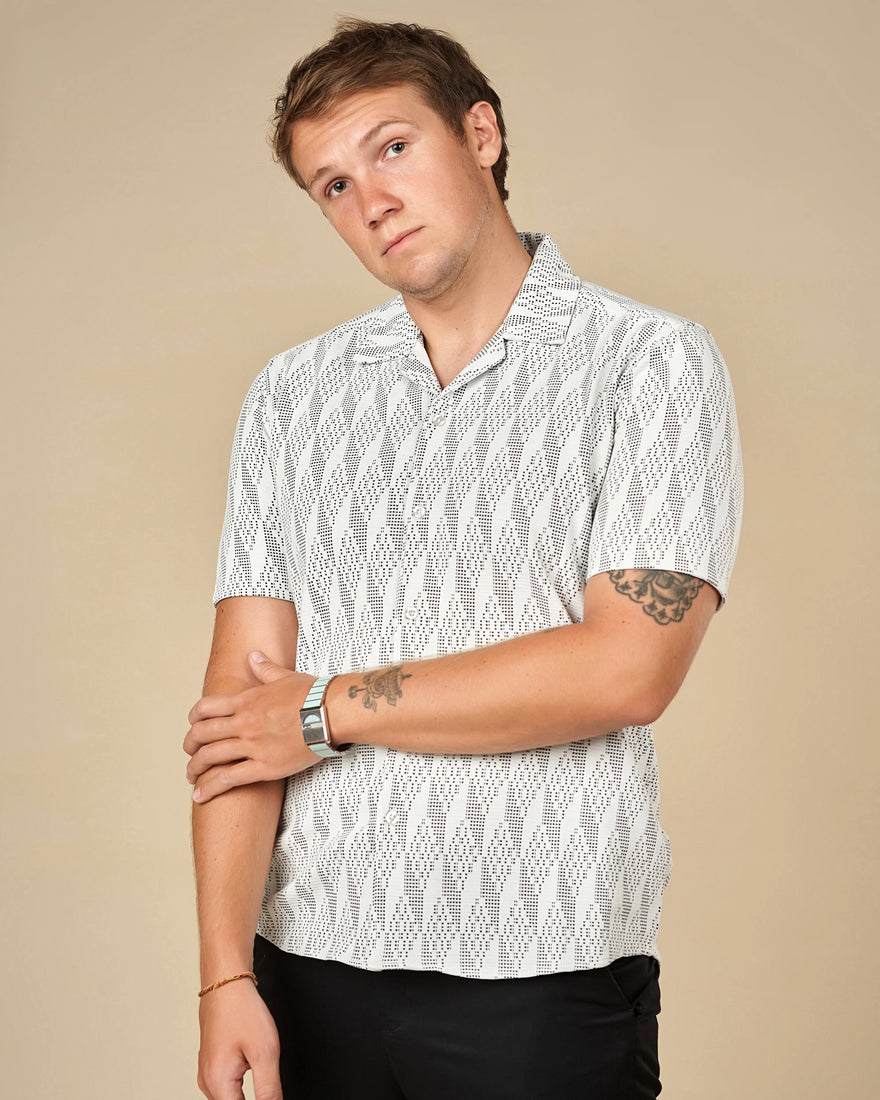 Legacy Cuban Collar Pattern Shirt  - LCY London