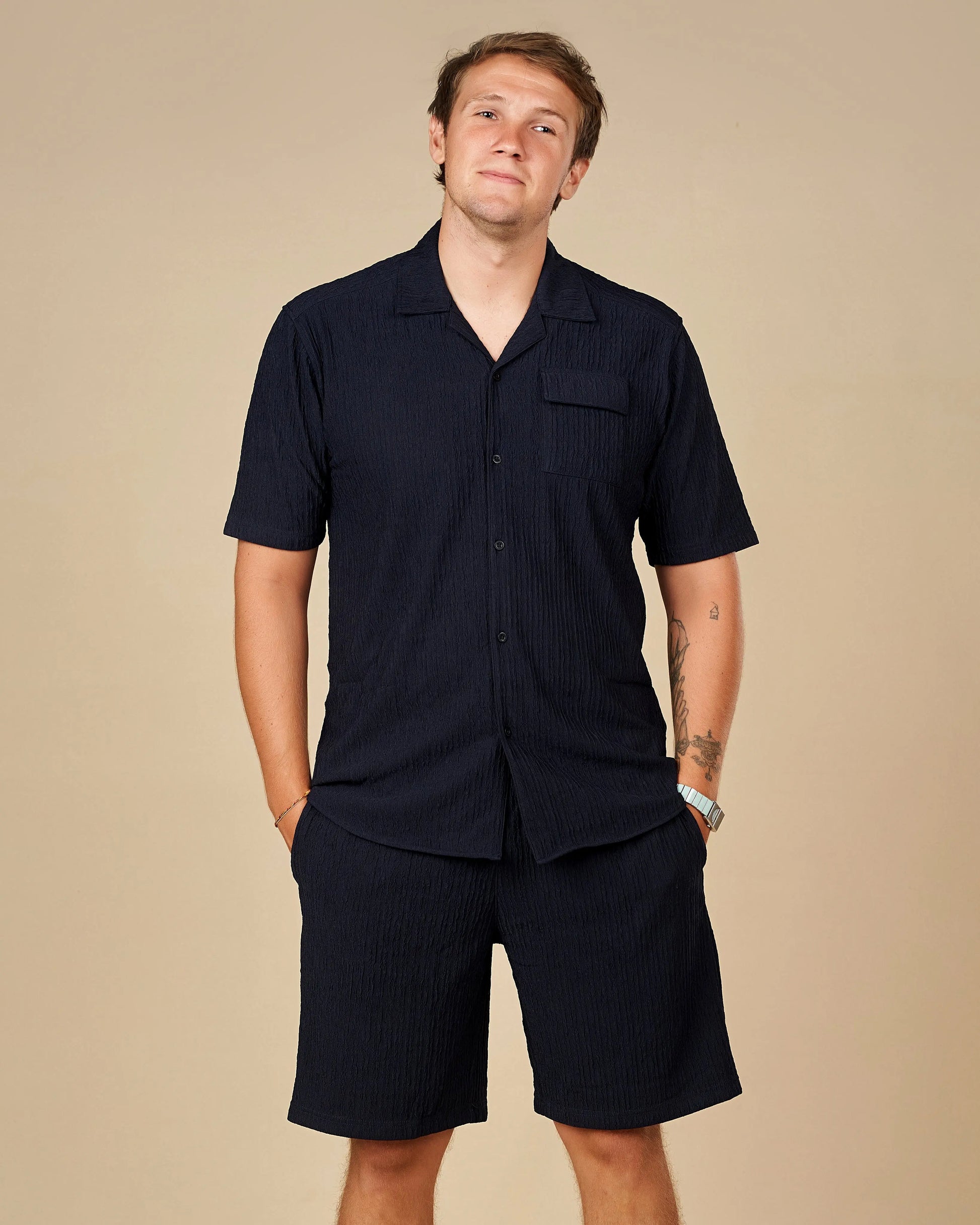 Legacy London Cuban Shirt & Shorts Co-Ord Set  - LCY London