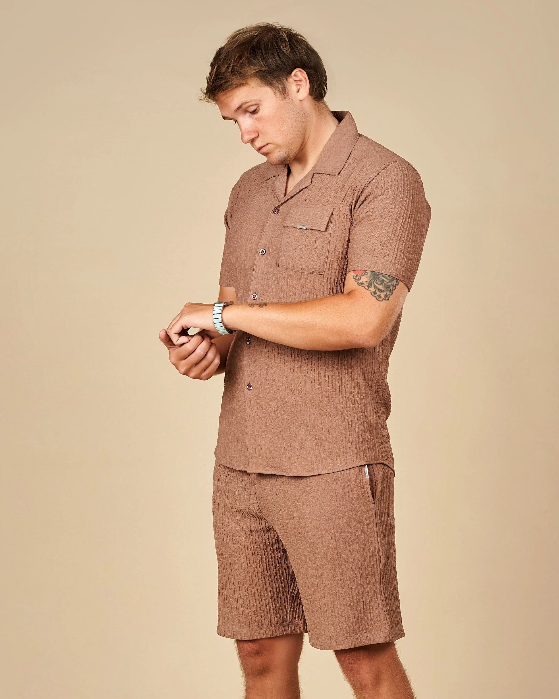 Legacy London Cuban Shirt & Shorts Co-Ord Set  - LCY London