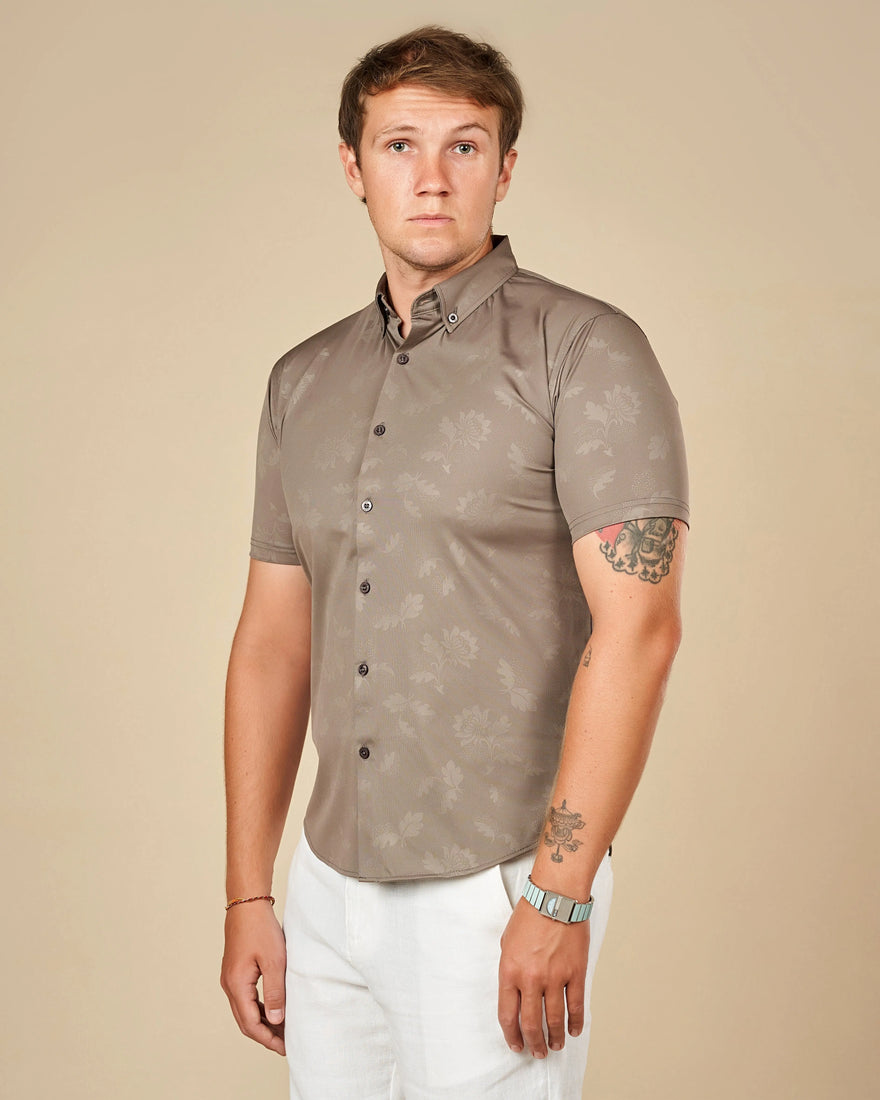 Legacy London Premium Short-Sleeved Button-Down Shirt  - LCY London