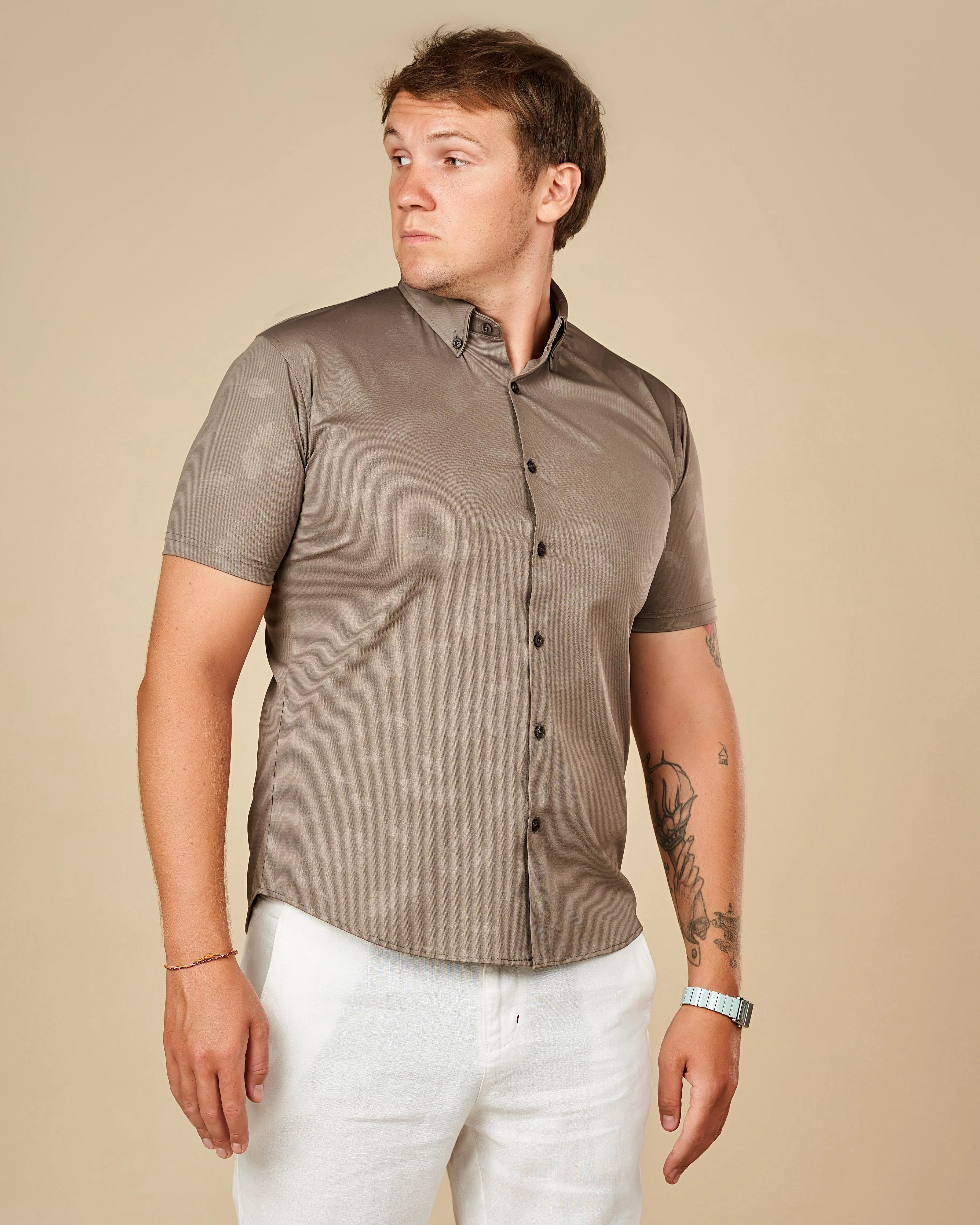 Legacy London Premium Short-Sleeved Button-Down Shirt  - LCY London