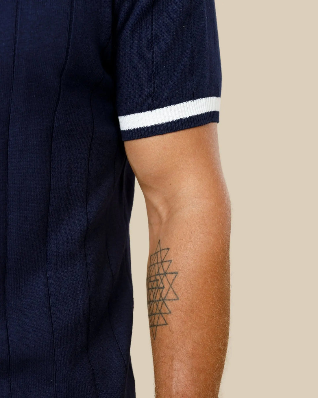 Legacy Wide Rib Knitted Polo LCY LONDON