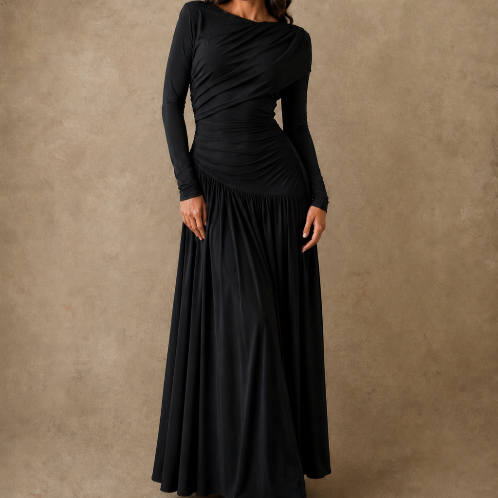 Lustre Drape Dress  - Legacy London