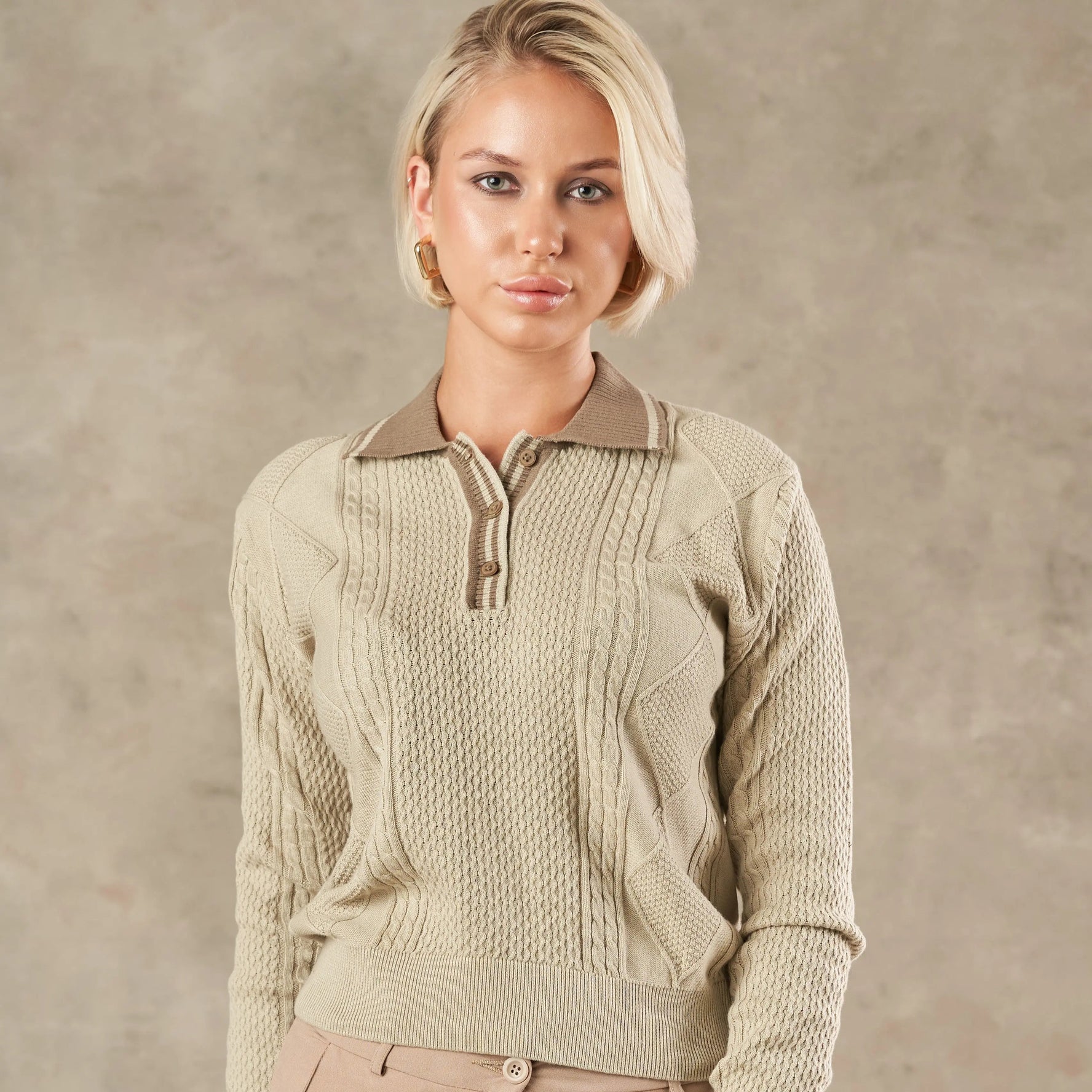 Milan Chain Link Statement Knit Jumper  - LCY London