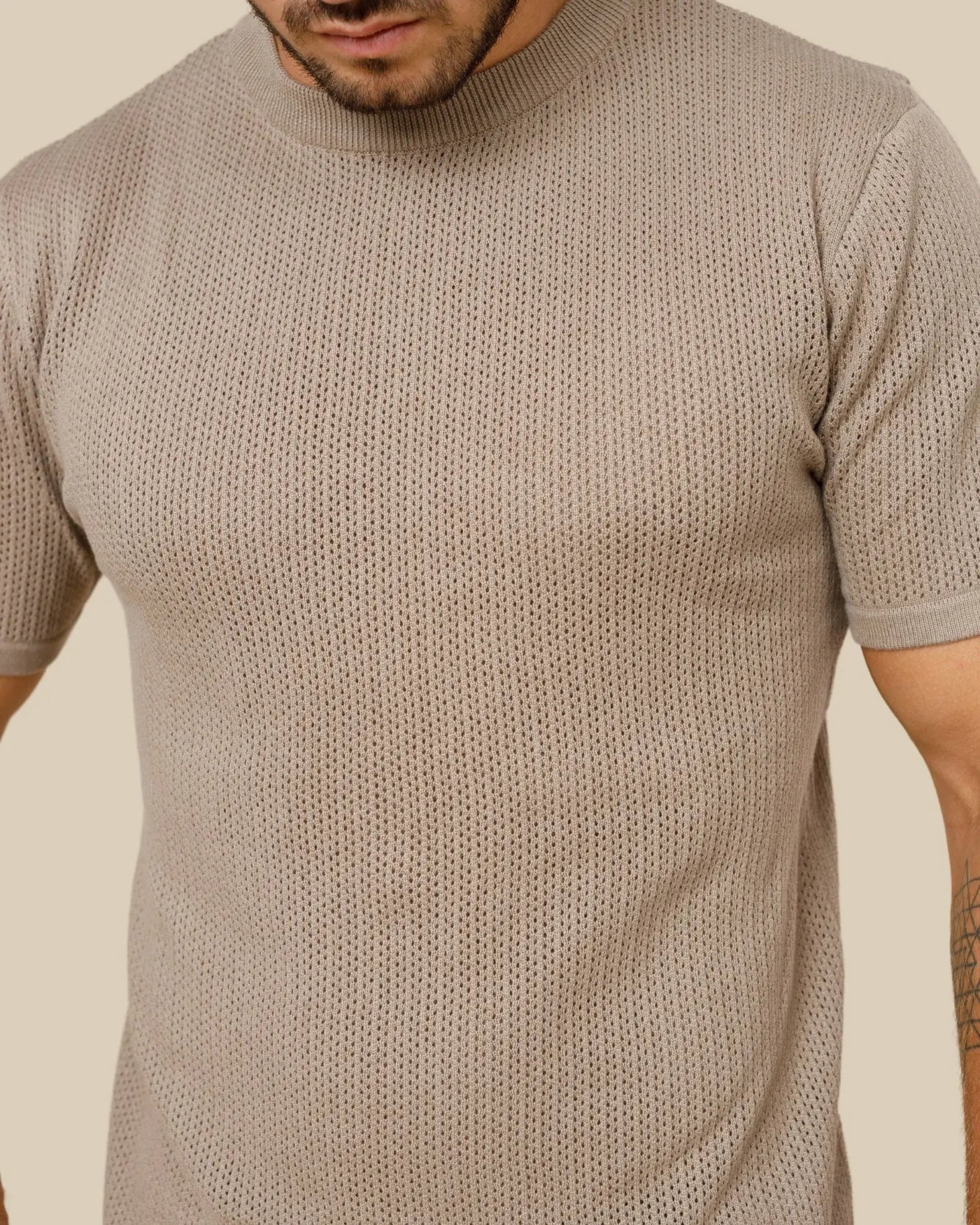 Ottis Signature Knitted Crew Neck Tee LCY LONDON