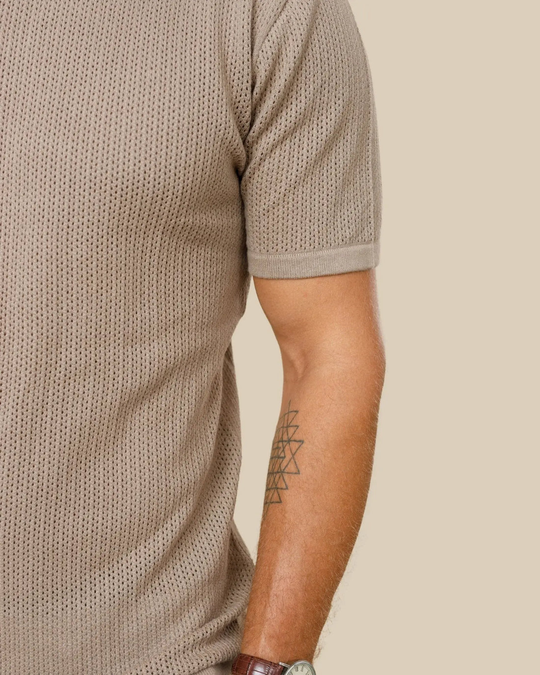 Ottis Signature Knitted Crew Neck Tee LCY LONDON