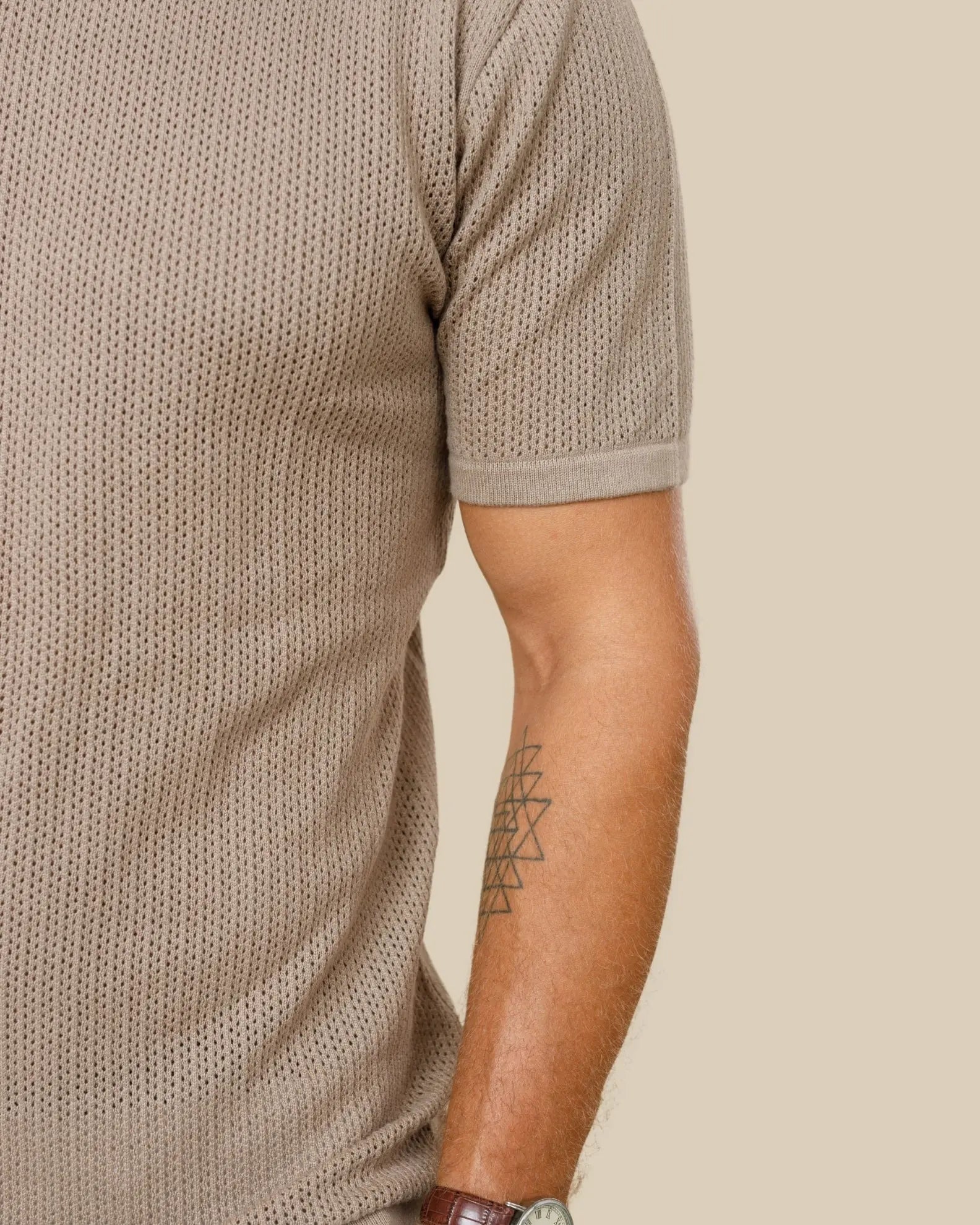 Ottis Signature Knitted Crew Neck Tee LCY LONDON