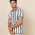 Pure Cotton Striped Knit Polo Shirt LCY LONDON