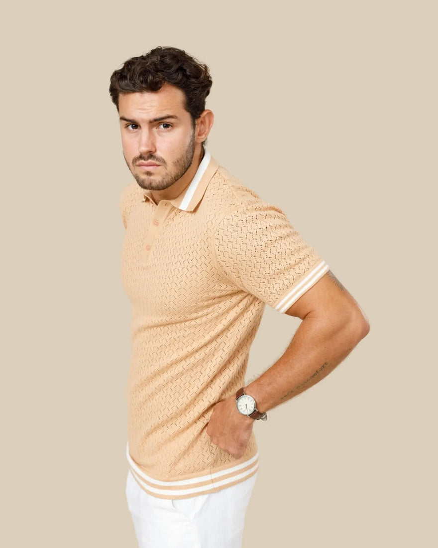 Reivera Contrast Collar Polo LCY LONDON