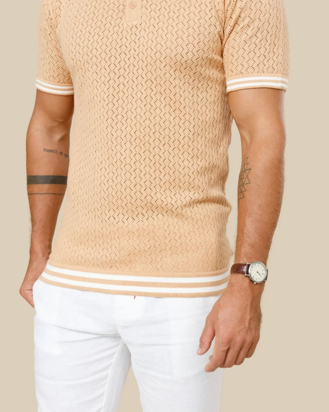 Reivera Contrast Collar Polo LCY LONDON