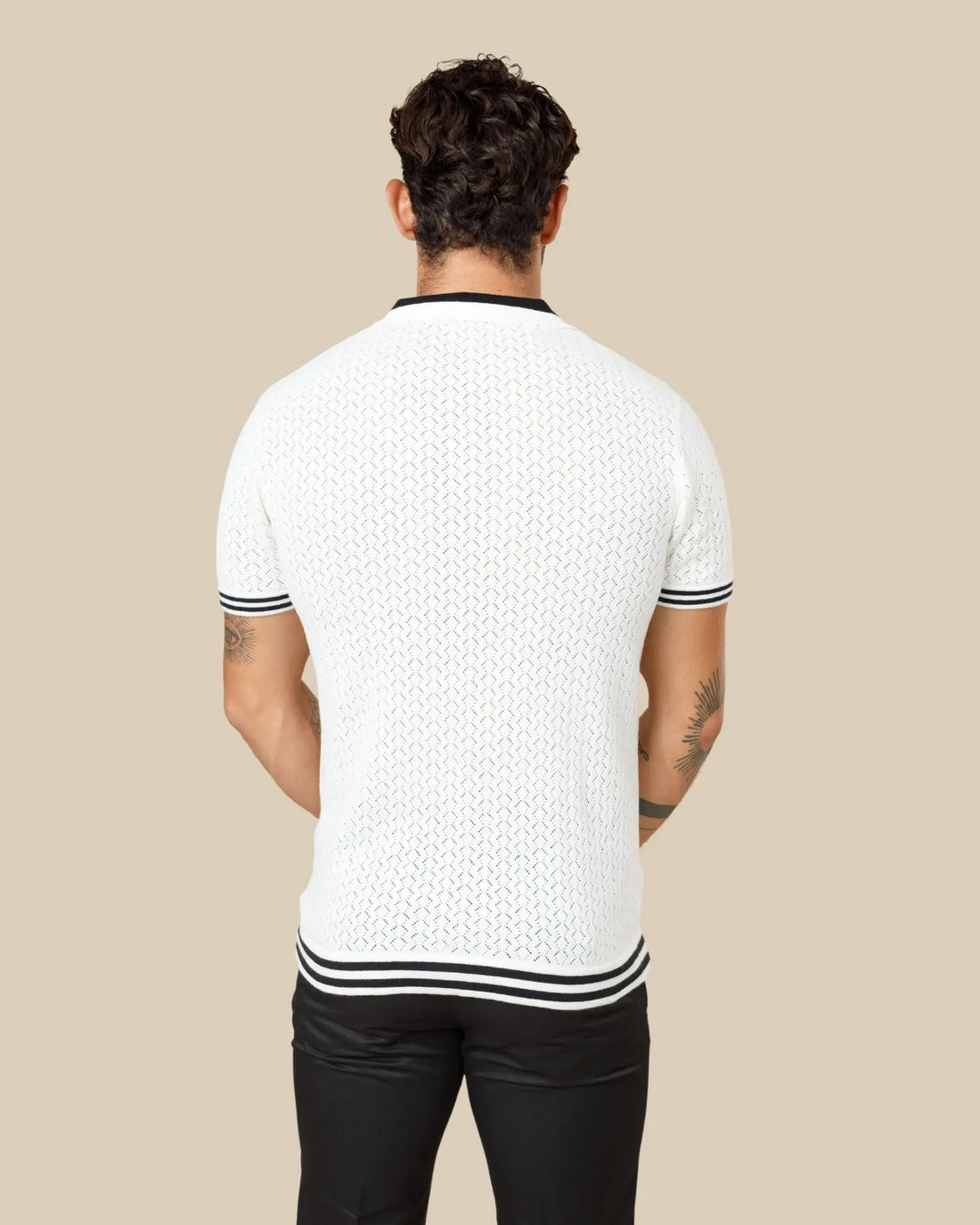 Reivera Contrast Collar Polo LCY LONDON