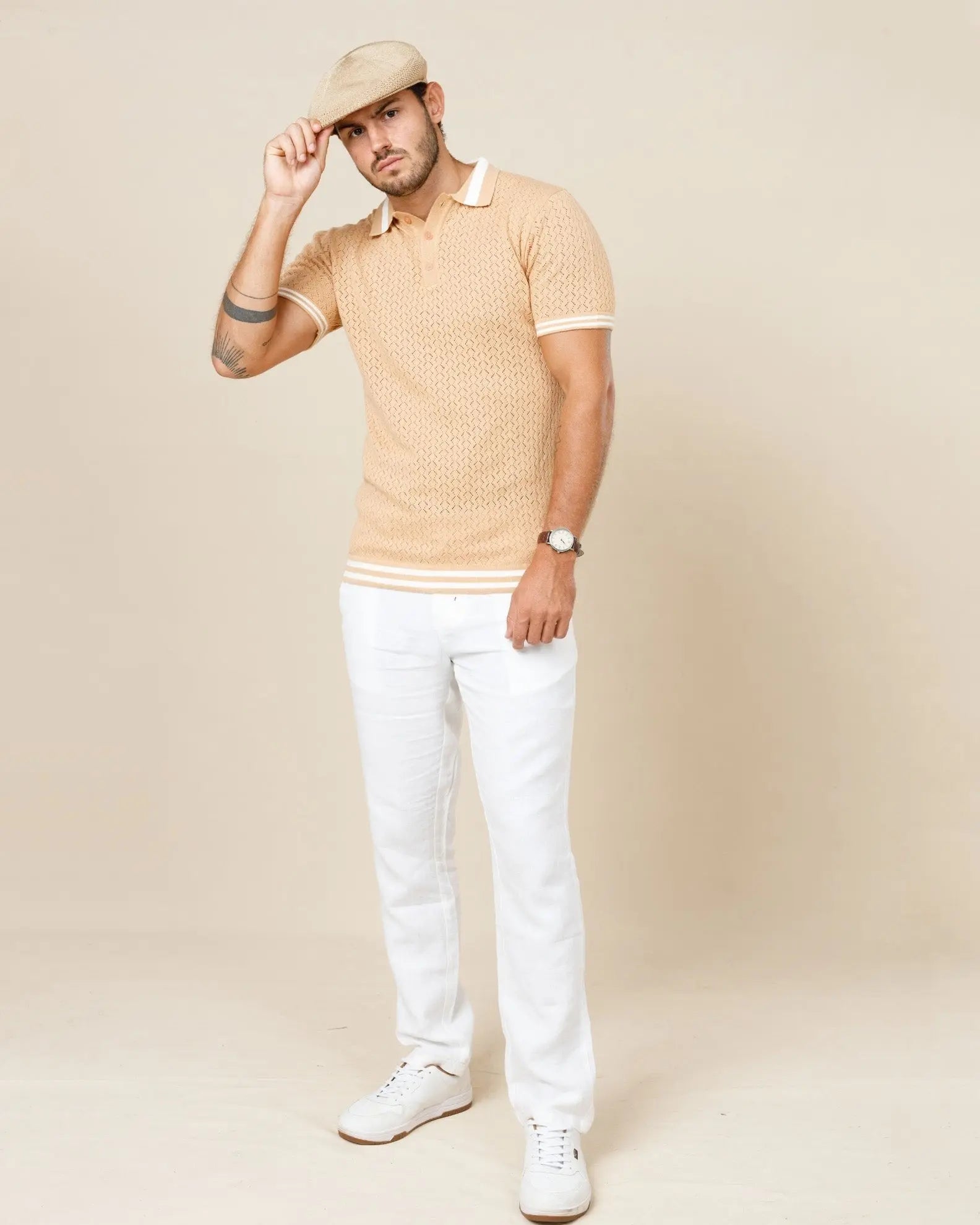 Reivera Contrast Collar Polo LCY LONDON