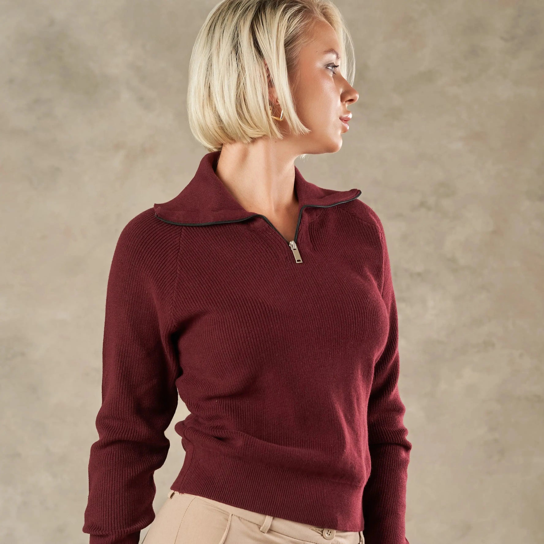 Roma Detailed Collar Knit Jumper - LCY LONDON