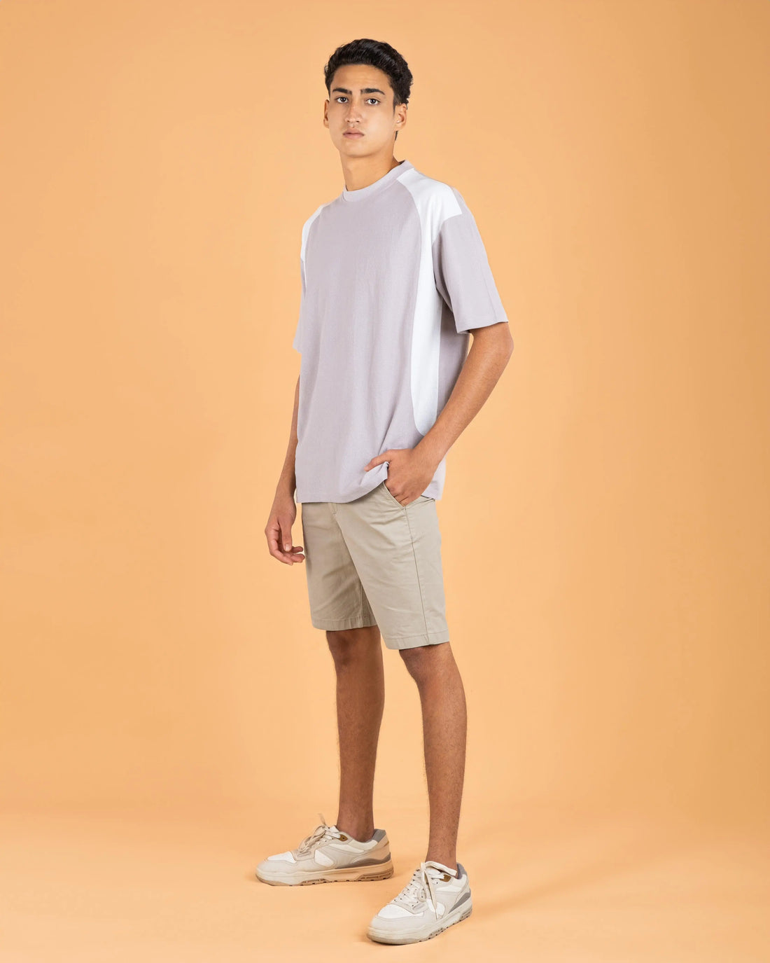 Shoulder Accent Textured Tee  - LCY London