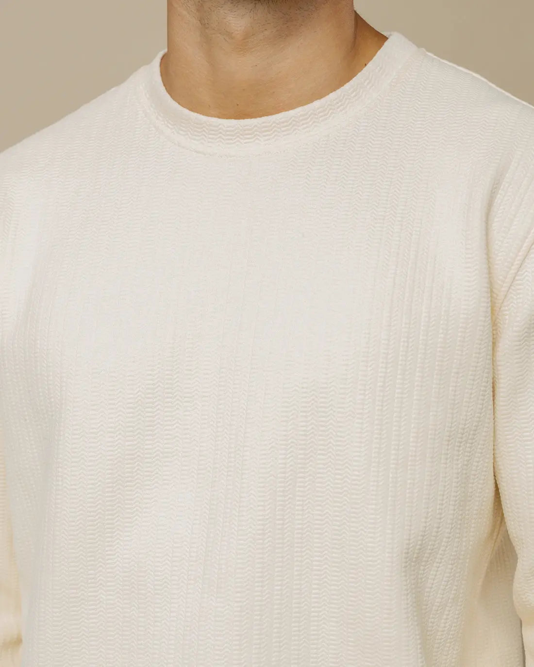 Textured Crewneck Jumper  - LCY London