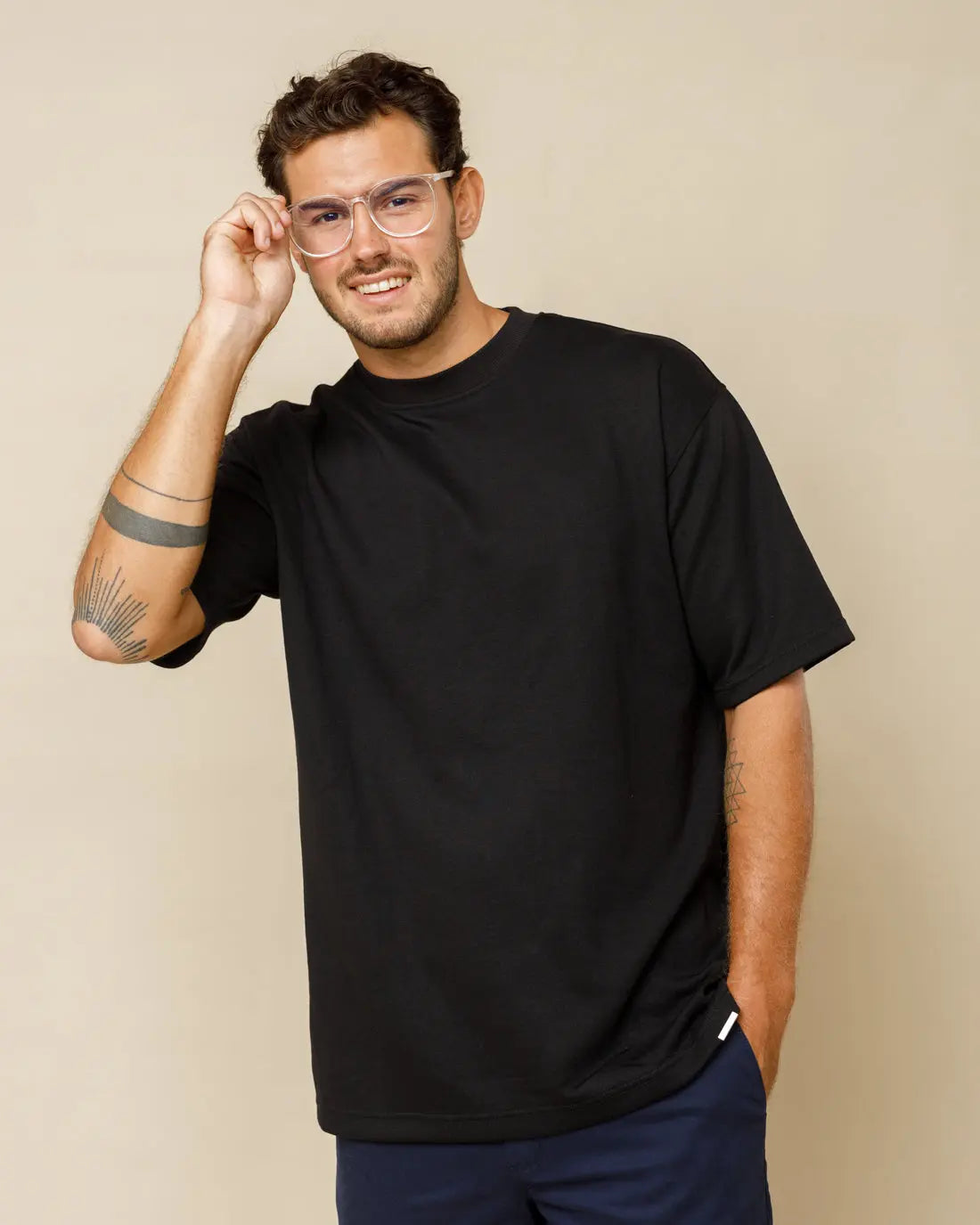 The LCY Oversized Boxy Tee Black-XL - LCY London