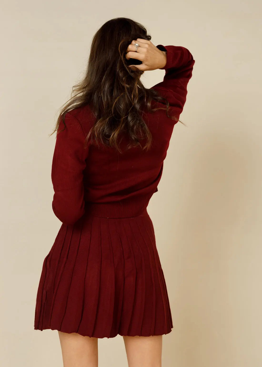 The Windsor Knit Blouse & Mini Skirt  - LCY London