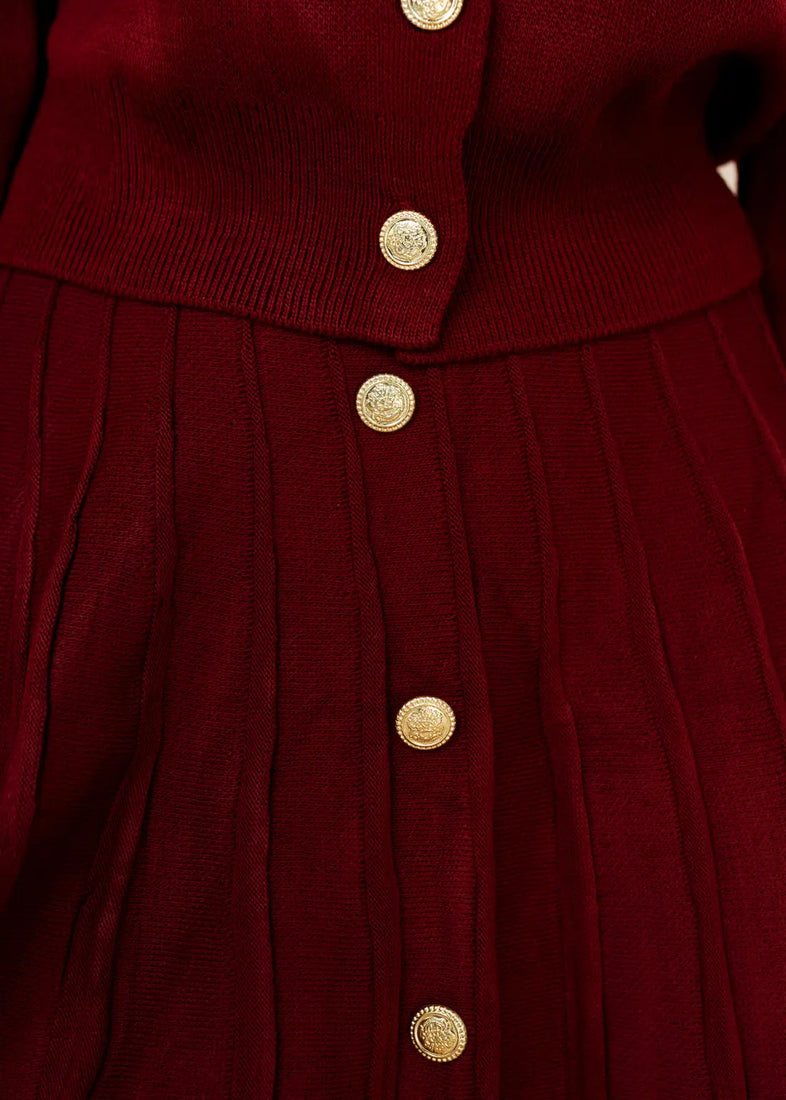 The Windsor Knit Blouse & Mini Skirt  - LCY London