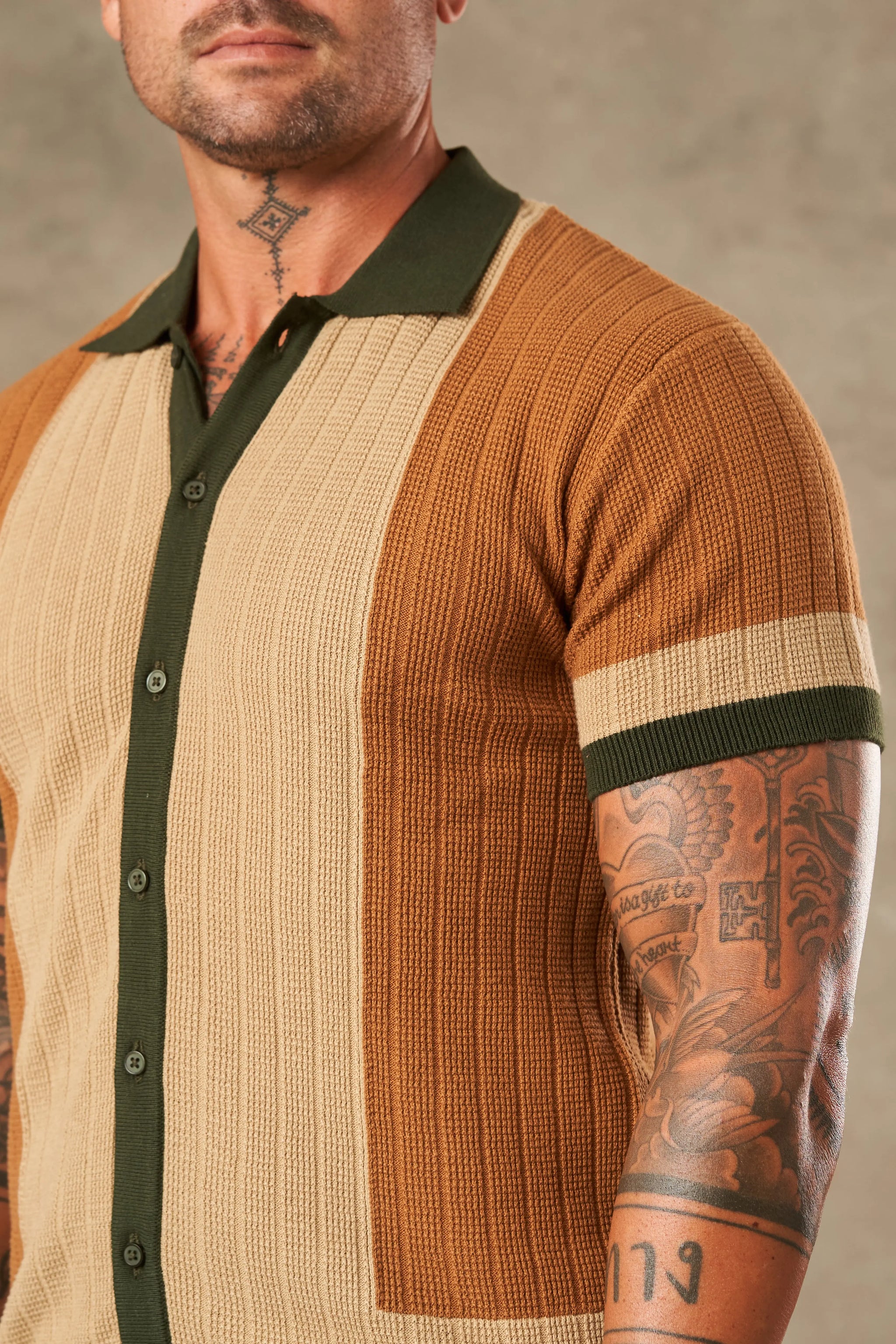 Tri Tone Riviera Button Down Shirt  - LCY London