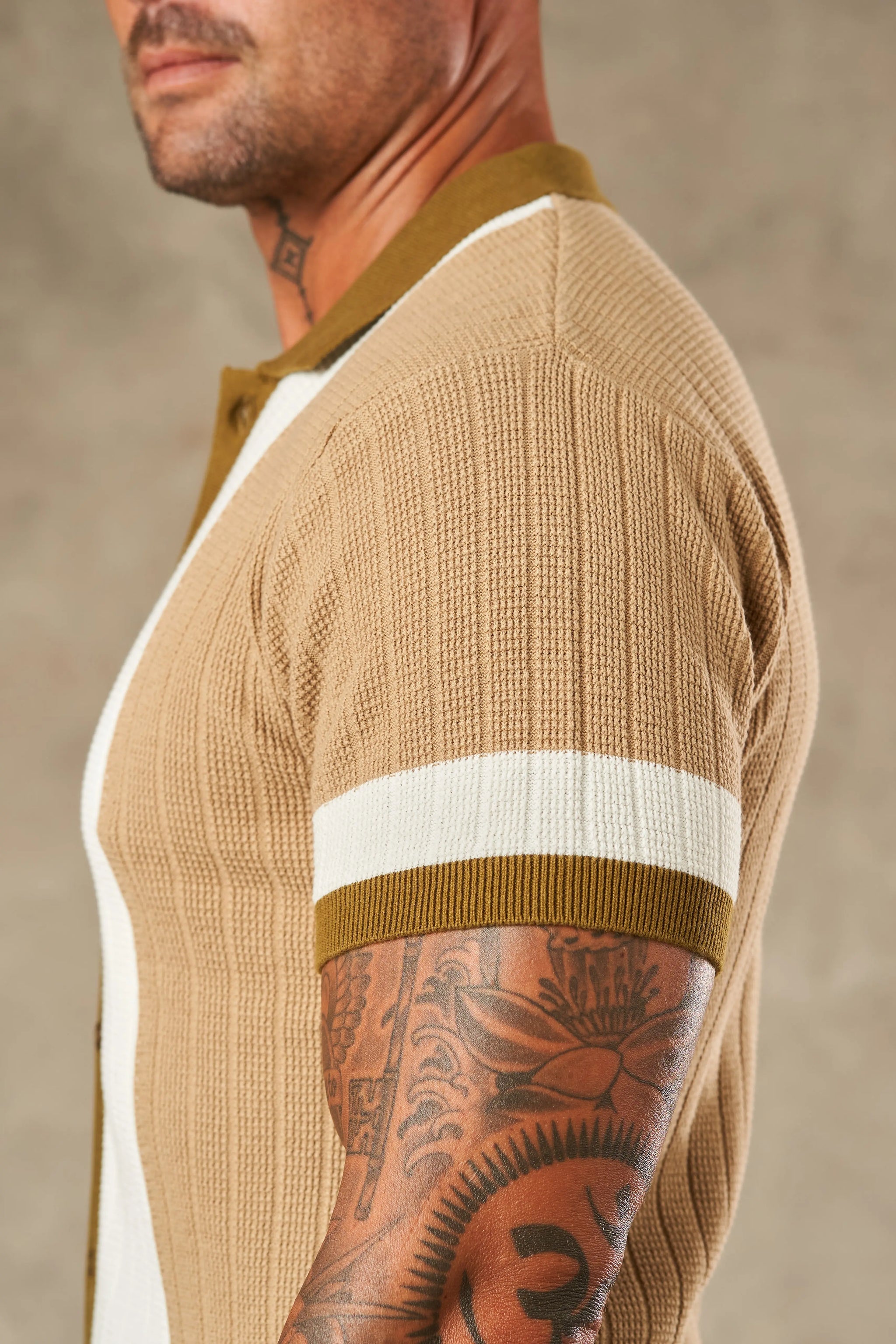 Tri Tone Riviera Button Down Shirt  - LCY London