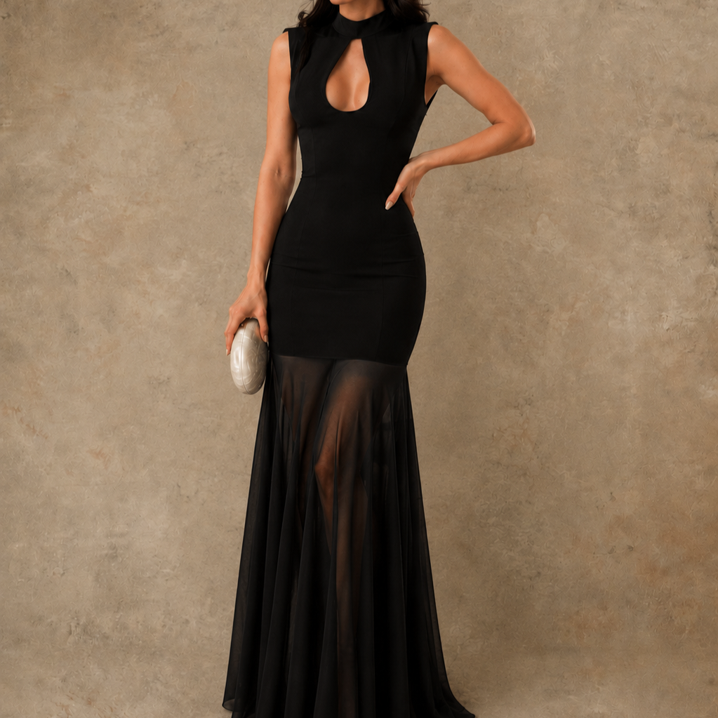 Veloura Mesh Dress  - Legacy London