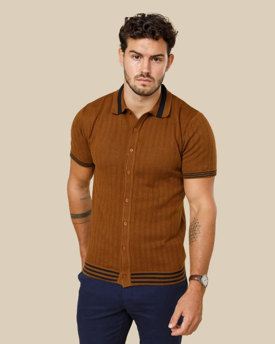 Vintage Button Down Knit Polo LCY LONDON