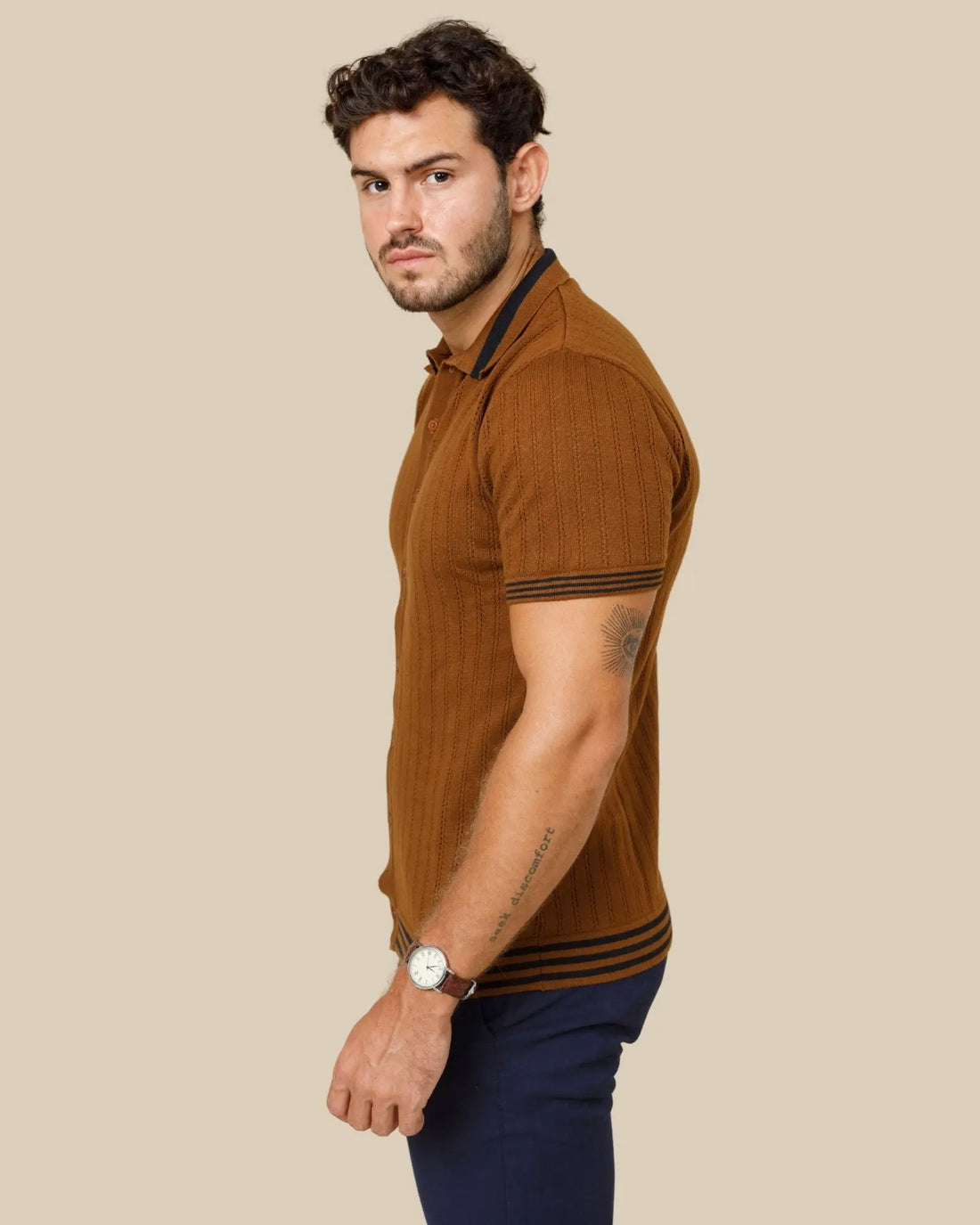 Vintage Button Down Knit Polo LCY LONDON