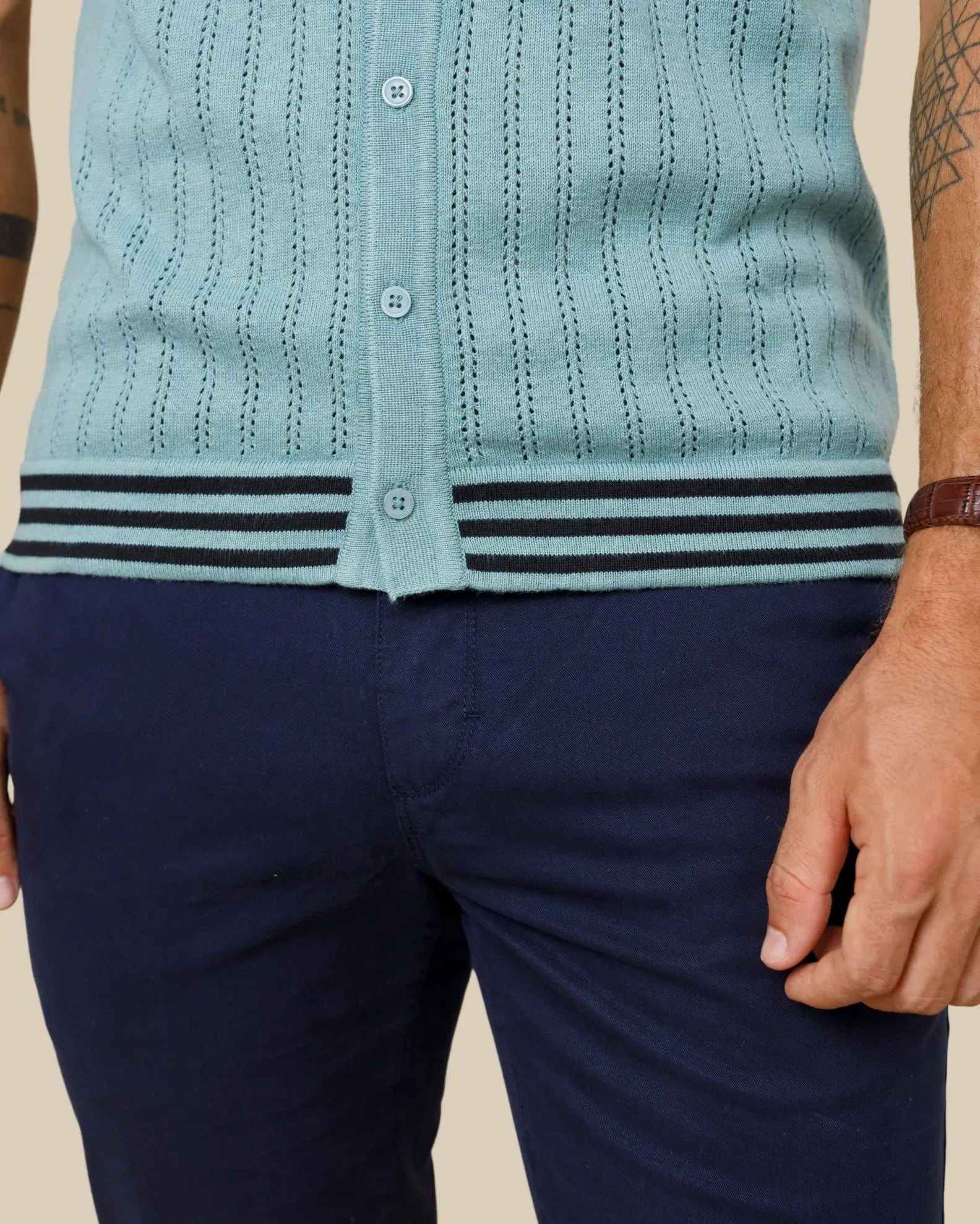 Vintage Button Down Knit Polo LCY LONDON