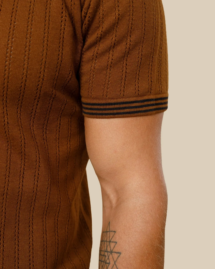 Vintage Button Down Knit Polo LCY LONDON