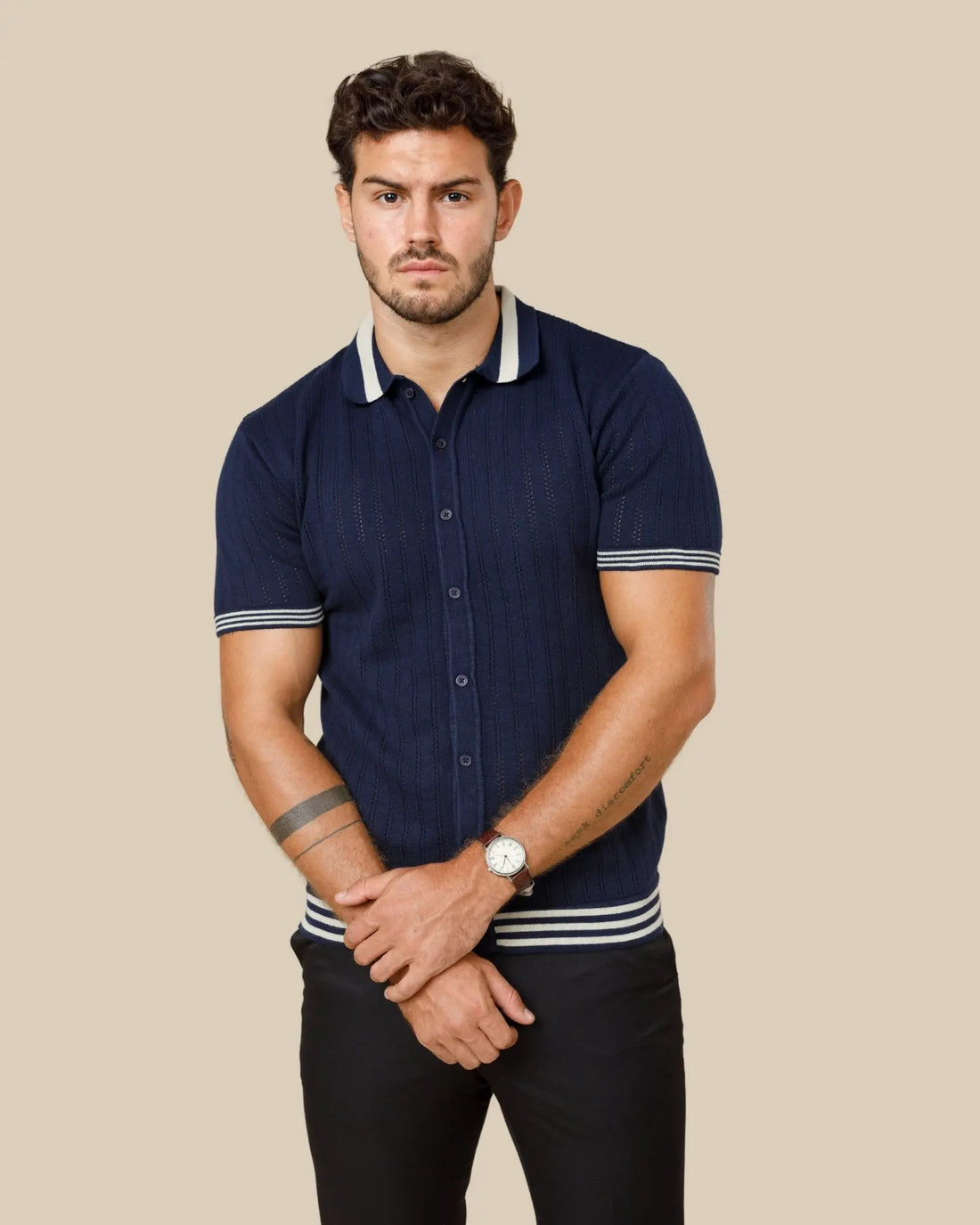 Vintage Button Down Knit Polo LCY LONDON