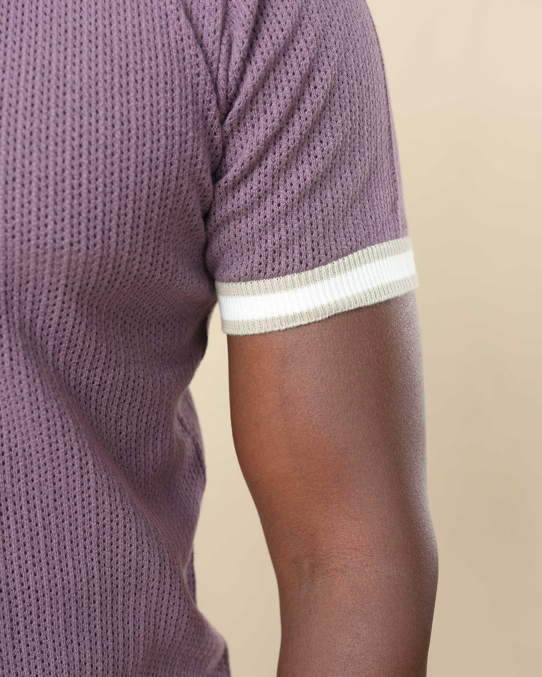 Zig Zag Jacquard Cotton Polo  - LCY London