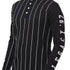 LCY London | Line Classics - Long Sleeved Men's Vertical Striped Mandarin Polo Top LCY London