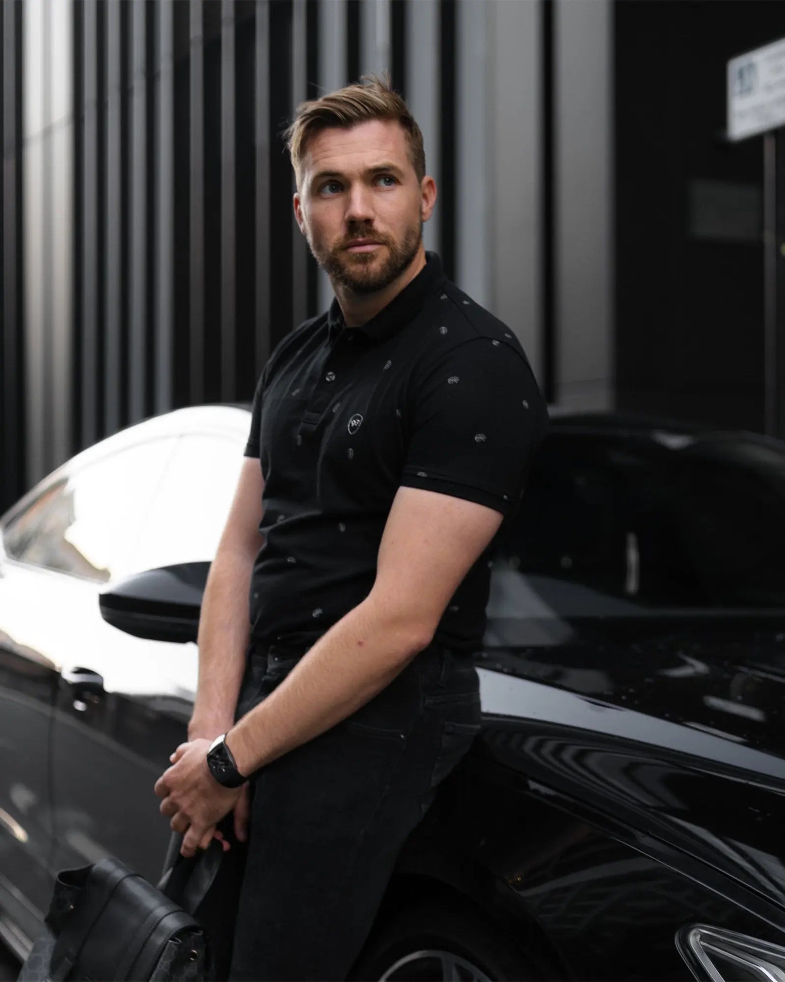 LCY London | Logo Looks - Short Sleeved Men's Printed Shirt LCY London